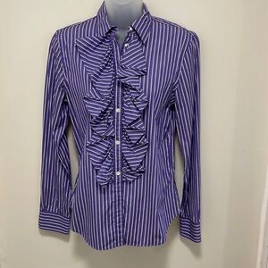 Lauren Ralph Lauren ruffled blouse.